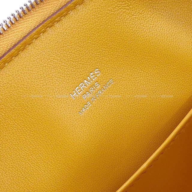 HERMES エルメス ショルダーバッグ ボリード 1923 ミニ ジョーヌアンブル シェーブル シルバー金具 新品未使用