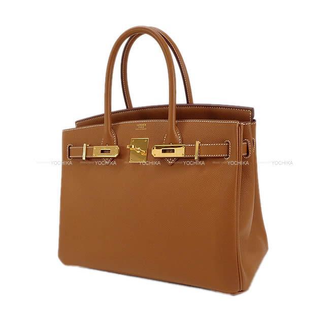 HERMES エルメス ハンドバッグ バーキン30 ゴールド エプソン ゴールド金具 展示新品