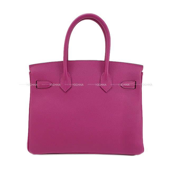 HERMES エルメス ハンドバッグ バーキン30 ローズパープル エプソン シルバー金具 展示新品