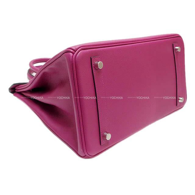 HERMES エルメス ハンドバッグ バーキン30 ローズパープル エプソン シルバー金具 展示新品