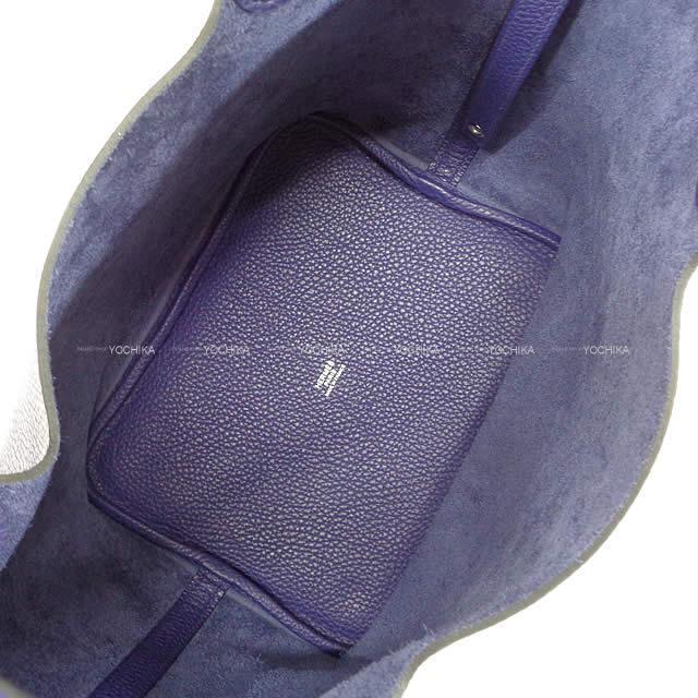 HERMES エルメス ハンドバッグ ピコタンロック 22 MM ブルーアンクル