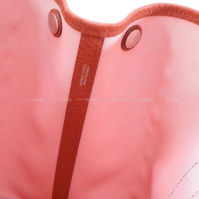 【レザー /ローズサクラ】HERMES ガーデンパーティー36 PM HERMES エルメス ガーデンパーティ 36 PM ローズサクラ/ルージュ
