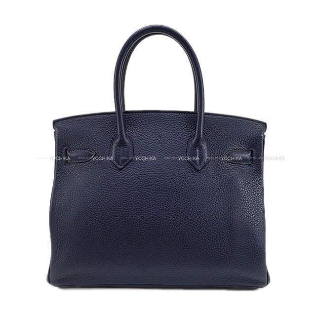 HERMES エルメス ハンドバッグ バーキン30 ヴェルソ ブルーニュイXローズパープル トリヨン シルバー金具 新品未使用
