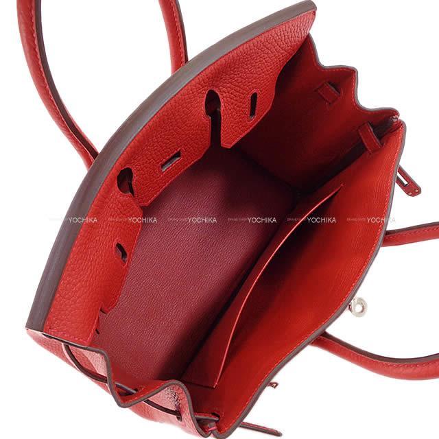 HERMES エルメス バーキン25 スペシャルオーダー ルージュカザック トリヨン シルバー金具 新品