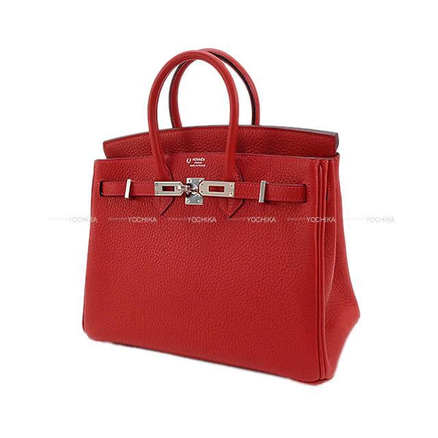 HERMES エルメス バーキン25 スペシャルオーダー ルージュカザック トリヨン シルバー金具 新品