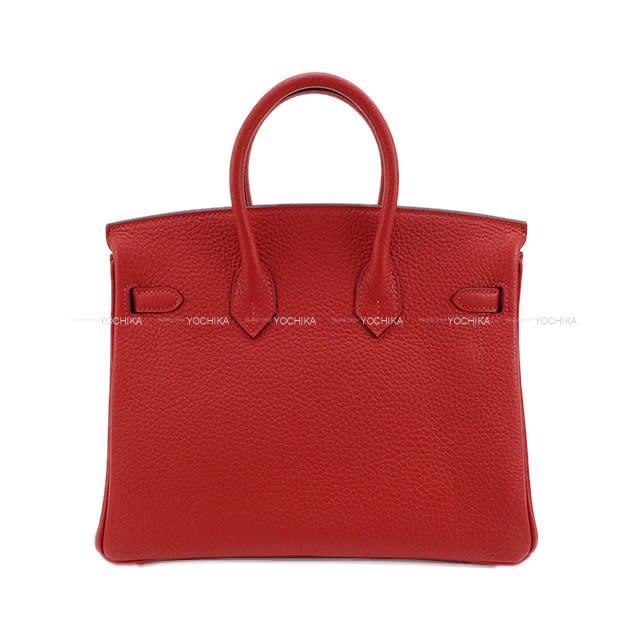 HERMES エルメス バーキン25 スペシャルオーダー ルージュカザック トリヨン シルバー金具 新品