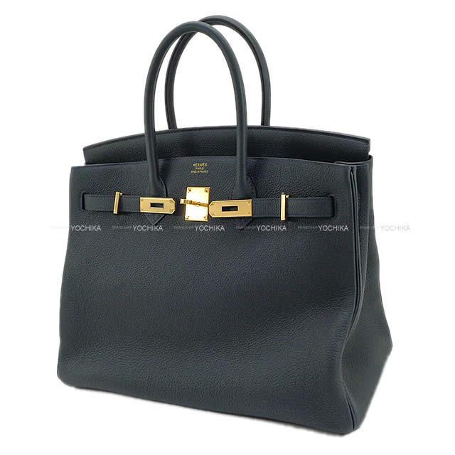 HERMES エルメス ハンドバッグ バーキン35 ヴェールルソー トゴ ゴールド金具 新品
