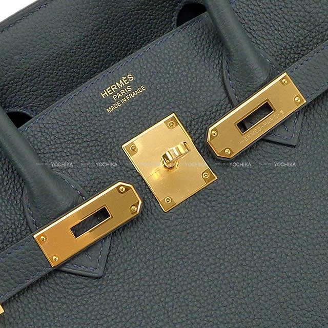 HERMES エルメス ハンドバッグ バーキン35 ヴェールルソー トゴ ゴールド金具 新品