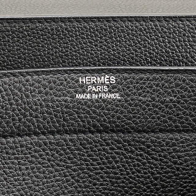 HERMES エルメス ブリーフケース サックアデペッシュ 41 黒(ブラック) トゴ シルバー金具 新品未使用