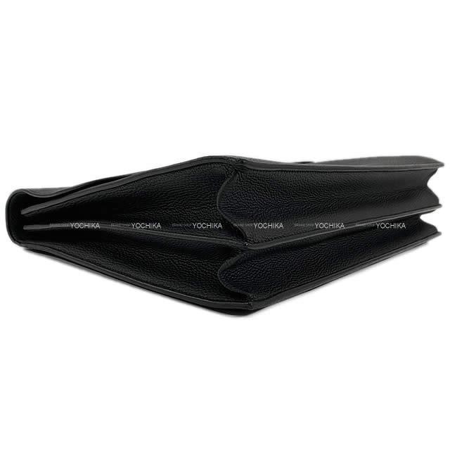 HERMES エルメス ブリーフケース サックアデペッシュ 41 黒(ブラック) トゴ シルバー金具 新品未使用