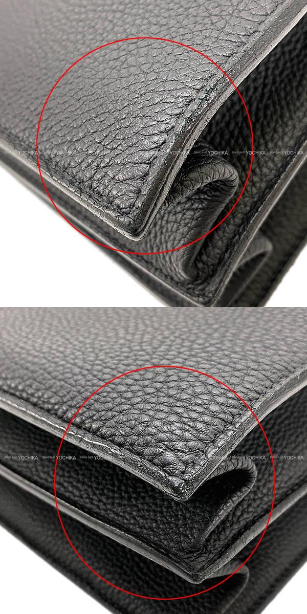 HERMES エルメス ブリーフケース サックアデペッシュ 41 黒(ブラック) トゴ シルバー金具 新品未使用