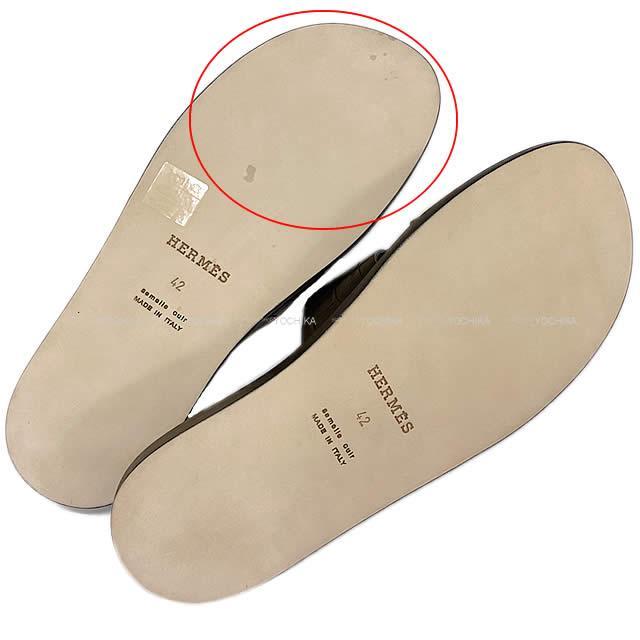 HERMES エルメス メンズ レザーソール サンダル  