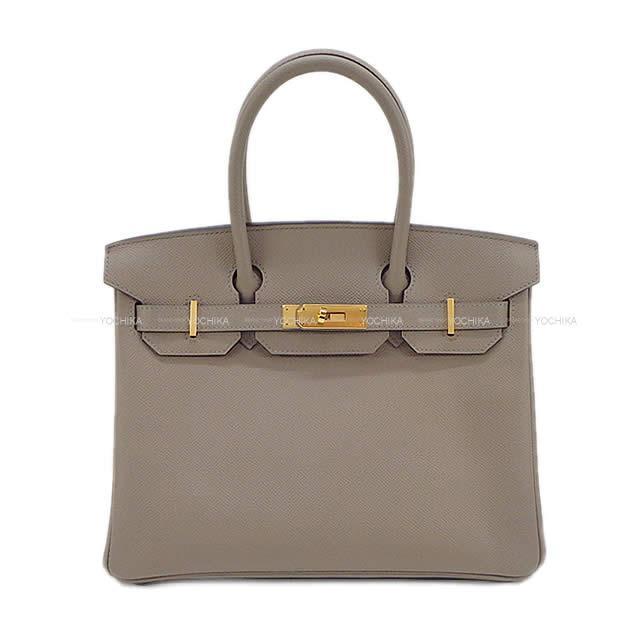 HERMES エルメス ハンドバッグ バーキン30 グリアスファルト エプソン ゴールド金具 展示新品