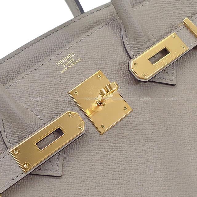 HERMES エルメス ハンドバッグ バーキン30 グリアスファルト エプソン ゴールド金具 展示新品