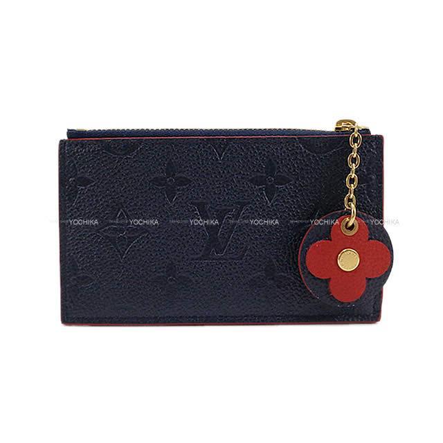 LOUIS VUITTON ルイ・ヴィトン "ポルトカルト ジップ" マリン モノグラムアンプラント ゴールド金具 M68338