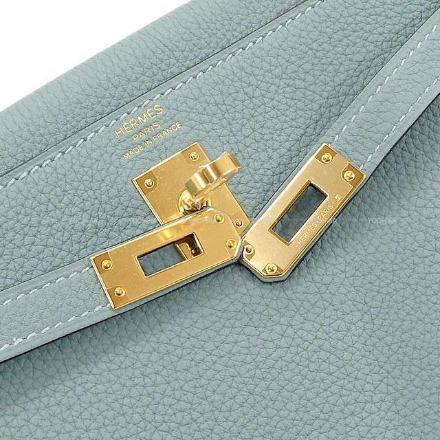 HERMES エルメス ハンドバッグ ケリー25 内縫い シエル トゴ ゴールド金具 新品