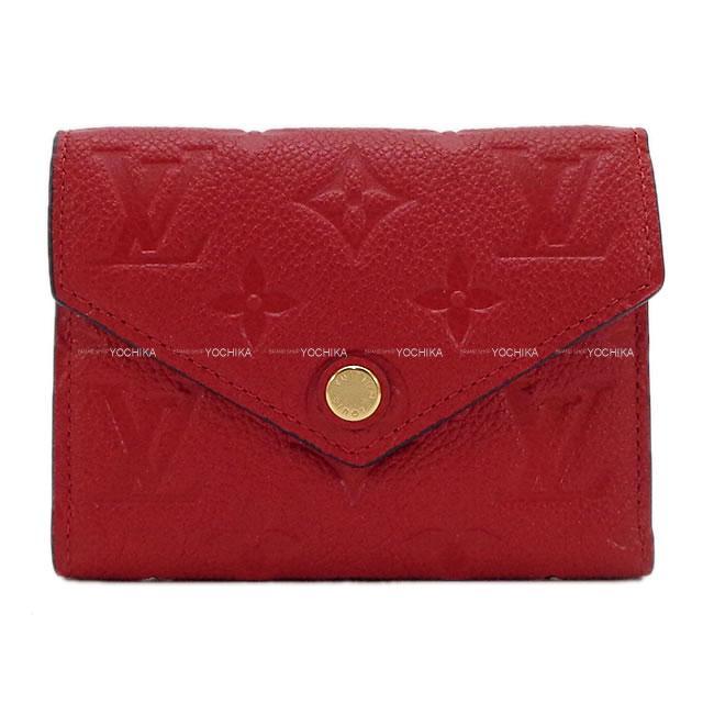 LOUIS VUITTON ルイ・ヴィトン コンパクト 財布 ポルトフォイユ・ヴィクトリーヌ スカーレット M63701 新品