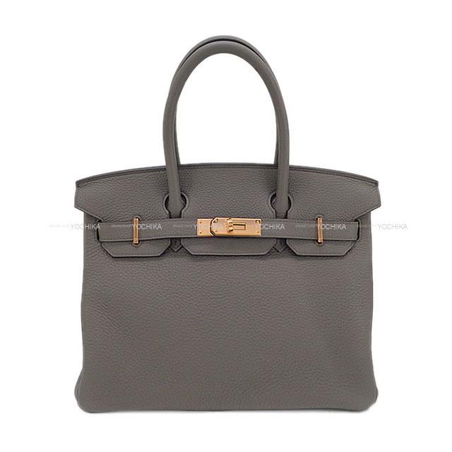 HERMES エルメス ハンドバッグ バーキン30 エタン トリヨン ローズゴールド金具 展示新品