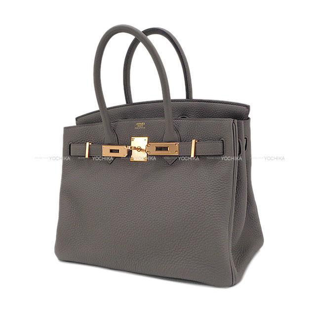 HERMES エルメス ハンドバッグ バーキン30 エタン トリヨン ローズゴールド金具 展示新品