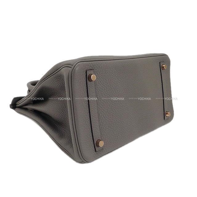 HERMES エルメス ハンドバッグ バーキン30 エタン トリヨン ローズゴールド金具 展示新品
