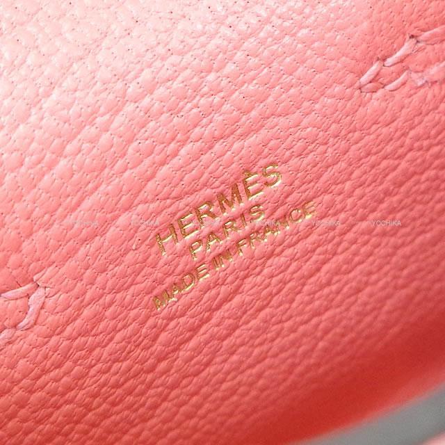 エルメス ミニミニ バッグチャーム ケリー トゥイリー(ツイリー) ローズリップスティック  ゴールド金具 新品