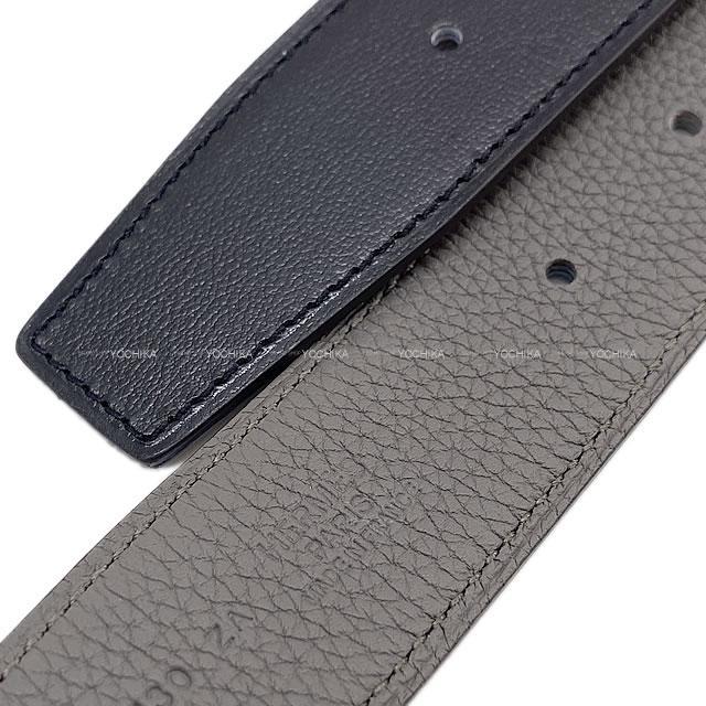 HERMES エルメス メンズ "コンスタンス 32" リバーシブル Hベルト #95 黒/エタン トゴ/カーフ