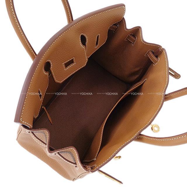 HERMES エルメス ハンドバッグ バーキン25 ゴールド トゴ ゴールド金具