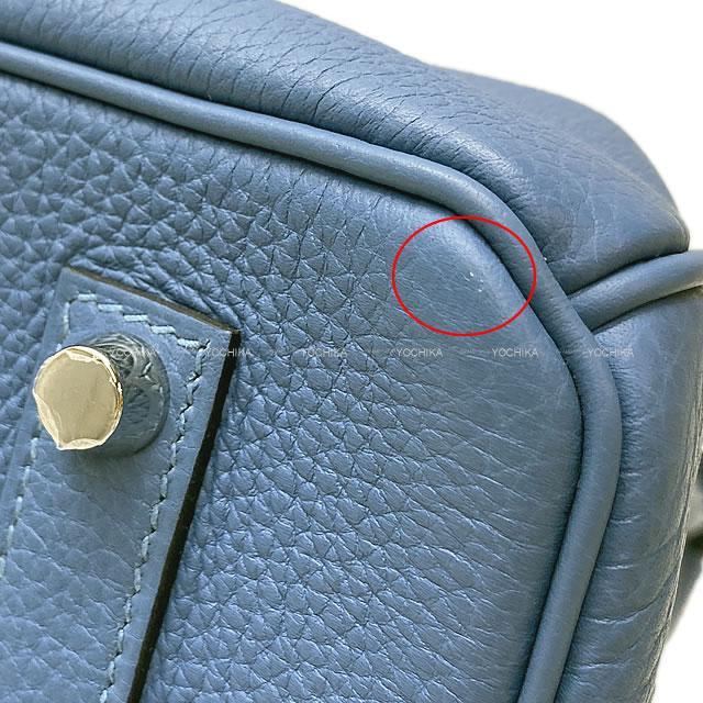 HERMES エルメス ハンドバッグ バーキン35 ブルーアズール トゴ シルバー金具 新品