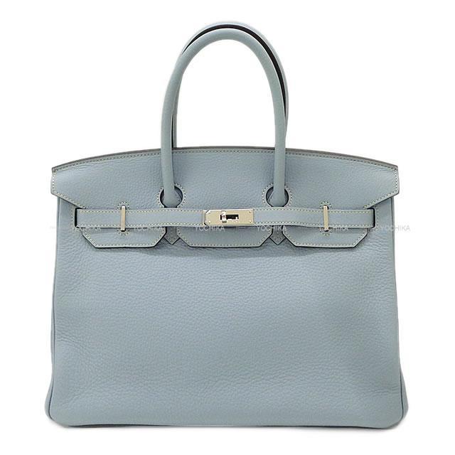 HERMES エルメス ハンドバッグ バーキン35 ブルーリン トリヨンクレマンス シルバー金具 新品未使用