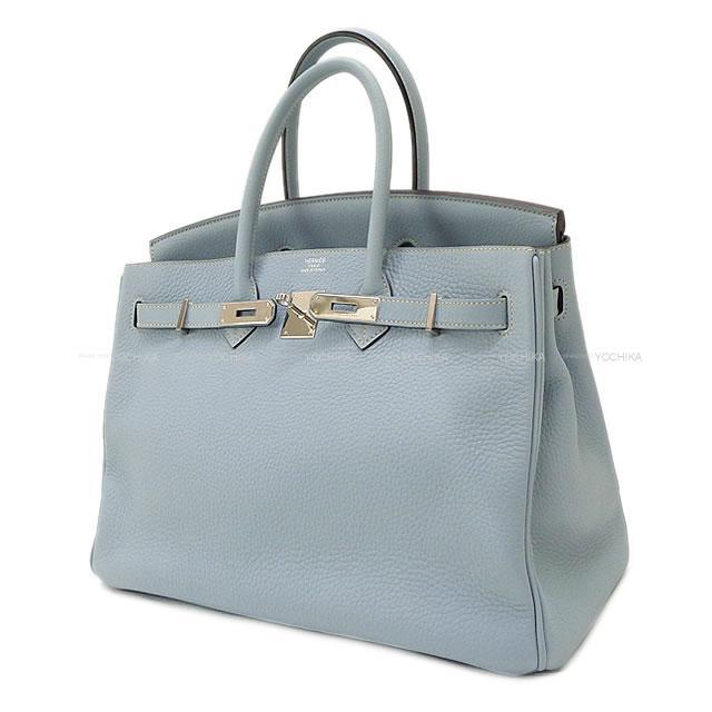 HERMES エルメス ハンドバッグ バーキン35 ブルーリン トリヨンクレマンス シルバー金具 新品未使用
