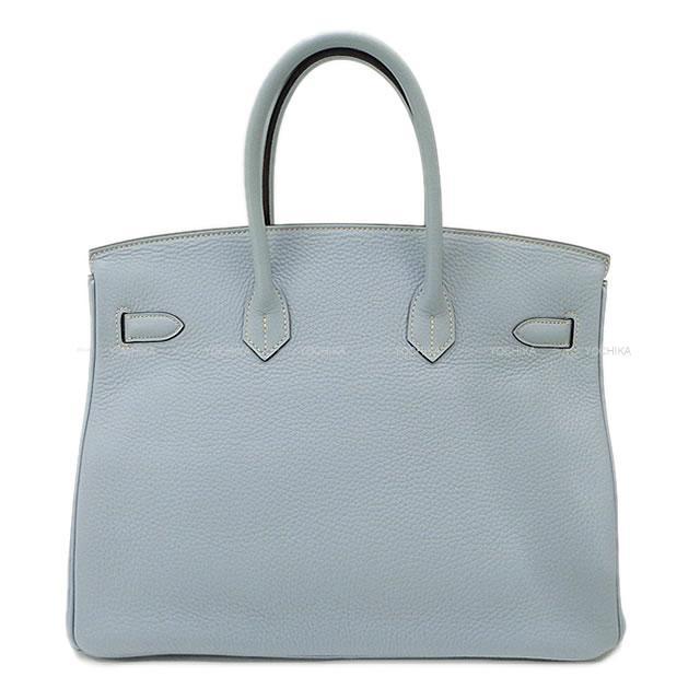 HERMES エルメス ハンドバッグ バーキン35 ブルーリン トリヨンクレマンス シルバー金具 新品未使用