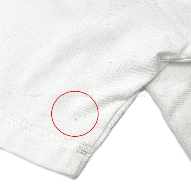 エルメス レディス Tシャツ "ブリッド ドゥ ガラ" #36 白(ホワイト) コットン100% 新品未使用