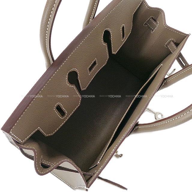 HERMES エルメス ハンドバッグ バーキン25 セリエ 外縫い エトープ