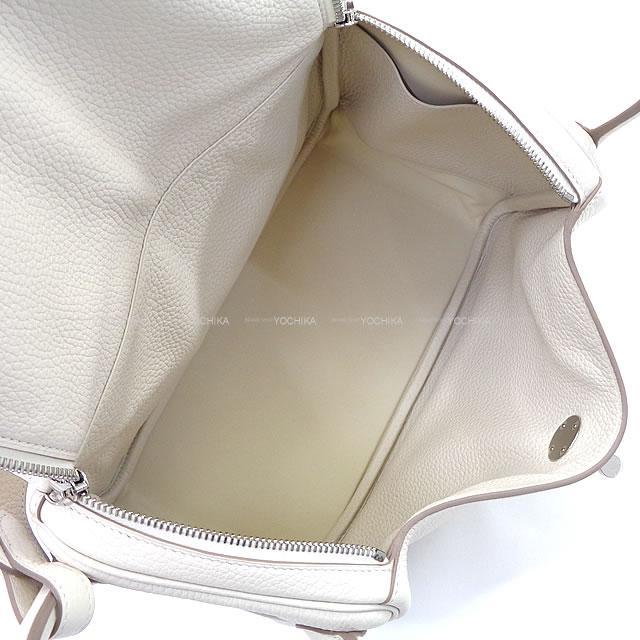 エルメス 2way ショルダーバッグ リンディ30 クレ(アイボリー) トリヨン 新品同様