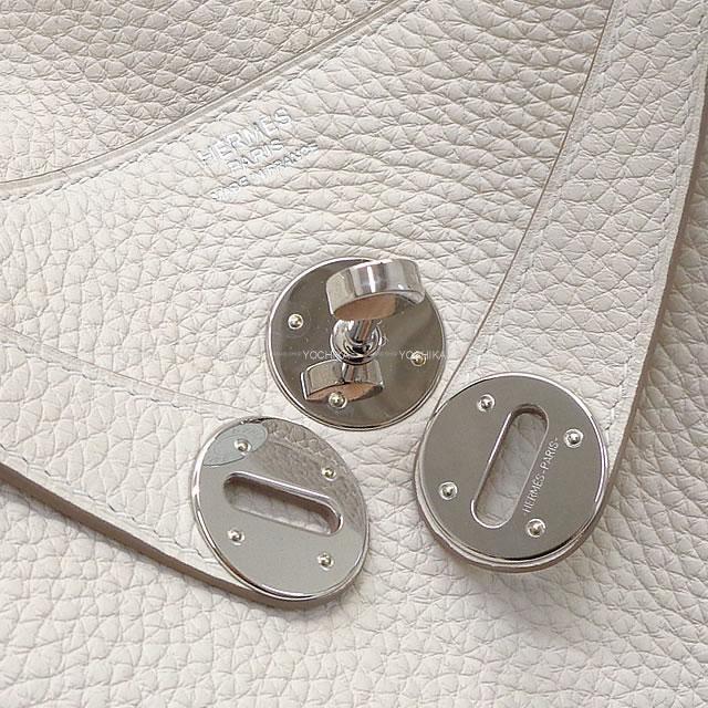 エルメス 2way ショルダーバッグ リンディ30 クレ(アイボリー) トリヨン 新品同様