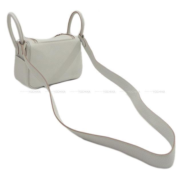 エルメス 2Way ショルダーバッグ リンディ ミニ 20  グリスパール  シルバー金具 新品