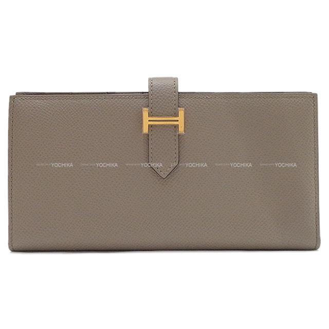 HERMES エルメス 長財布 ベアンスフレ グリアスファルト エプソン ゴールド金具 新品未使用