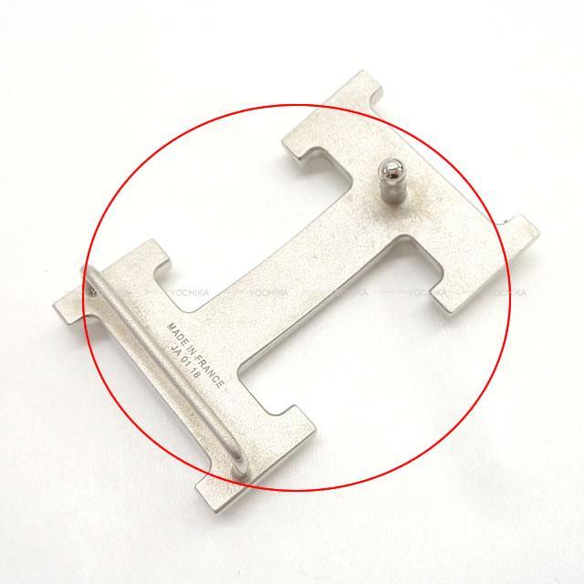 HERMES エルメス "コンスタンス 32" リバーシブル Hベルト #85 ショコラX黒 トゴXボックスカーフ 新品未使用