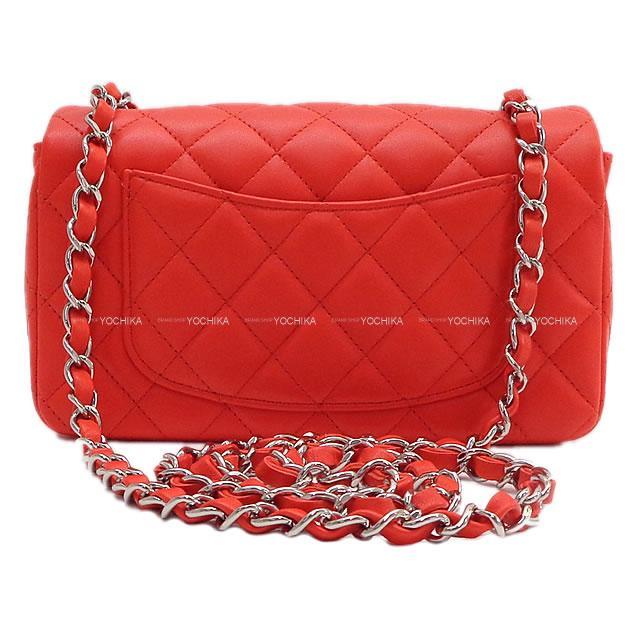 CHANEL シャネル ミニマトラッセ20 チェーン ショルダーバッグ レッド