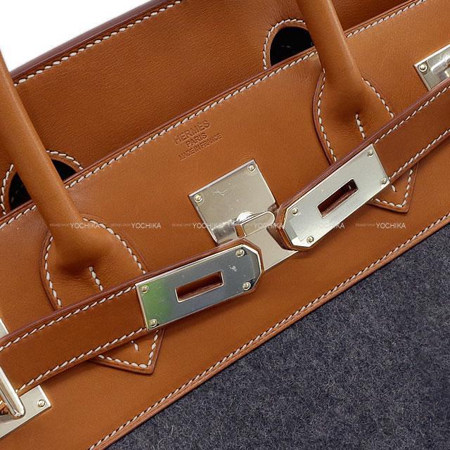 HERMES エルメス バッグ オータクロア 40 フォーヴ/グレー バレニア/フェルト シルバー金具 展示新品