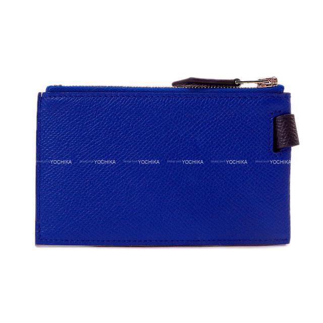 正規品 エルメス エテュイスマートクラシック エプソン T刻印 スマホケース 紺 HERMES エルメス コインケース Bastia バスティア エプソン
