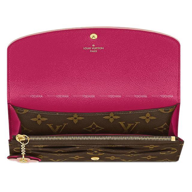 Louis Vuitton ルイ ヴィトン 長財布 ポルトフォイユ エミリー ホットピンク モノグラム M613 新品