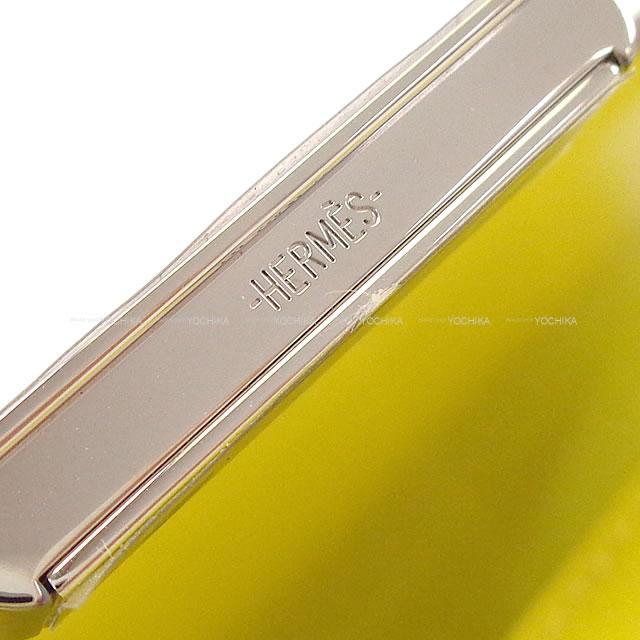 HERMES エルメス 財布 コンスタンス コンパクト ライム エプソン シルバー金具 新品