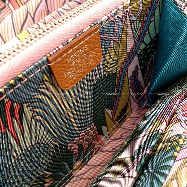 HERMES エルメス アザップ シルクイン コンパクト 財布 "アニマポリス" ゴールド/ブルーデュノール エプソン