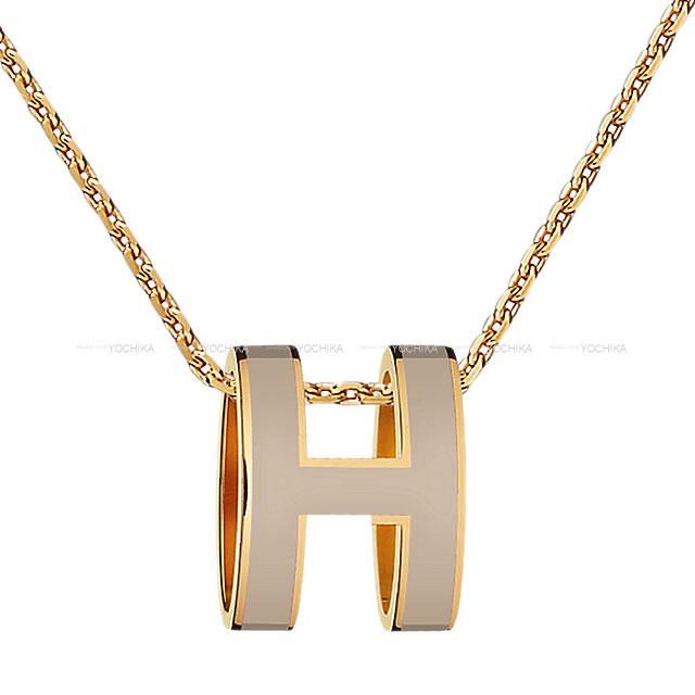 HERMES エルメス ネックレス ポップアッシュ マロングラッセ ゴールド  