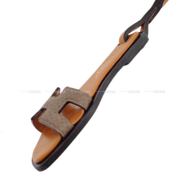 HERMES エルメス バッグチャーム オラン ナノ エトープ (エトゥープ  