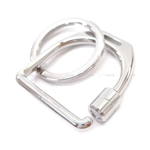 HERMES エルメス キーホルダー キーリング付 メタル キーホルダー  