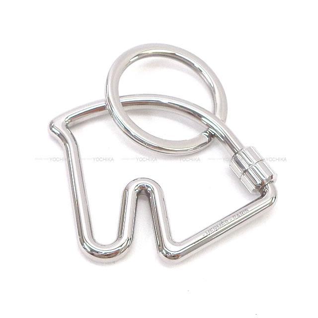 HERMES エルメス キーリング メタル キーホルダー シュヴァル 馬  