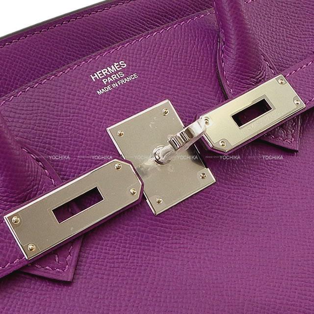 HERMES エルメス ハンドバッグ バーキン30 アネモネ エプソン シルバー金具 新品