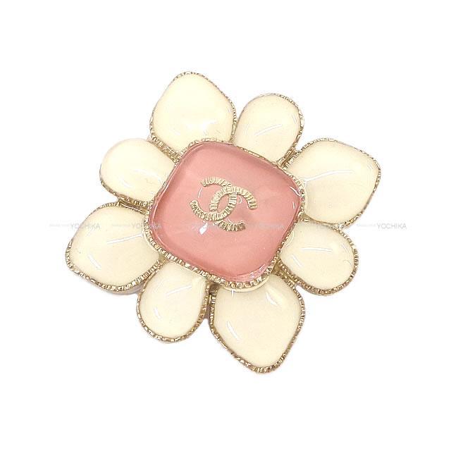 CHANEL シャネル ココマーク フラワー モチーフ ブローチ ピンク/アイボリー 新品未使用